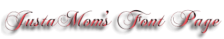 Justa Mom's Fonts